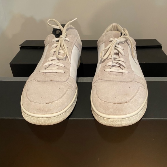 PALM ANGELS Mens White Leather Sneakers sz12 or 46euro - Picture 2 of 11